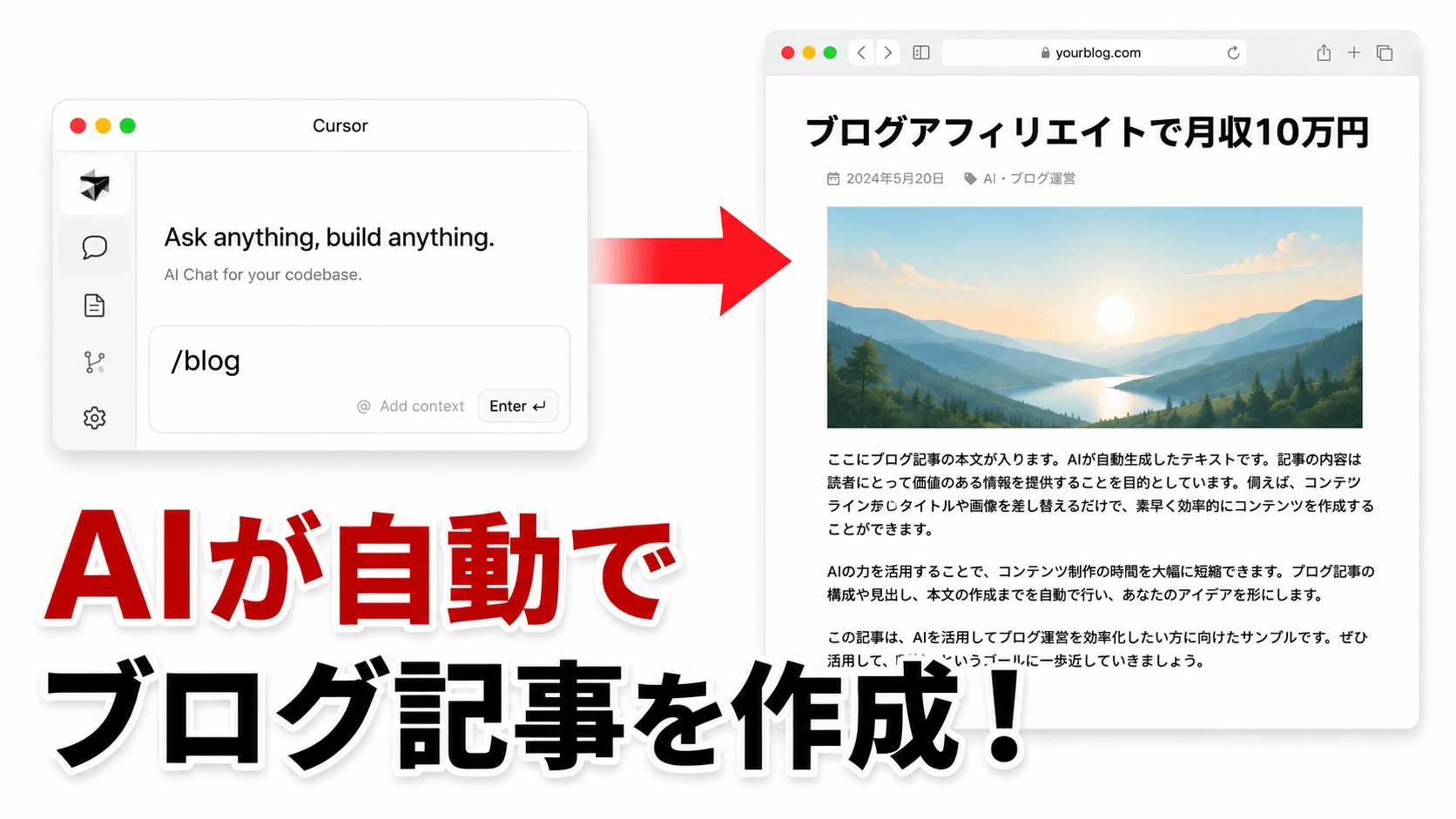 コマンド一発でブログ記事を作成